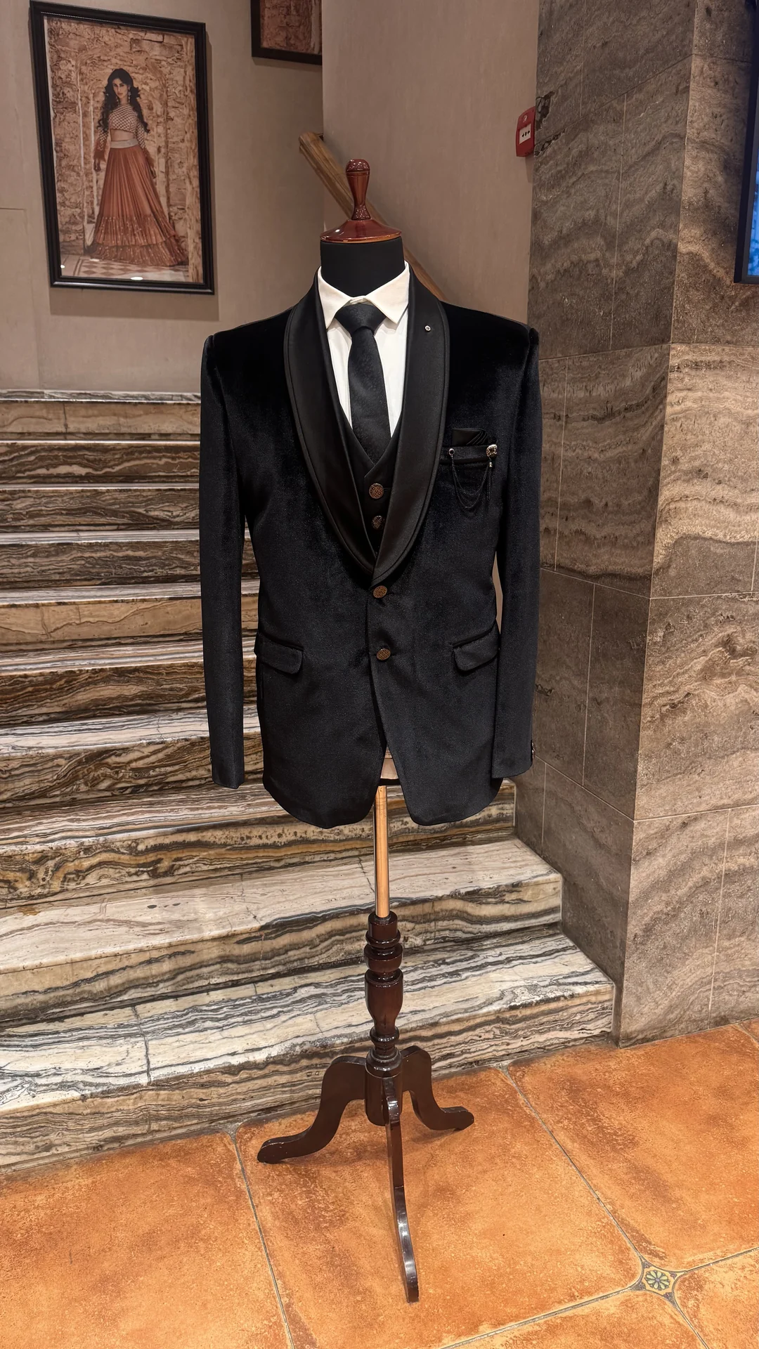 Black Velvet Tuxedo for Men