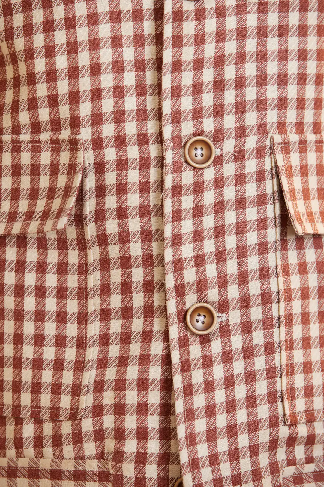 Checkered Summer Linen Jacket - Image 6