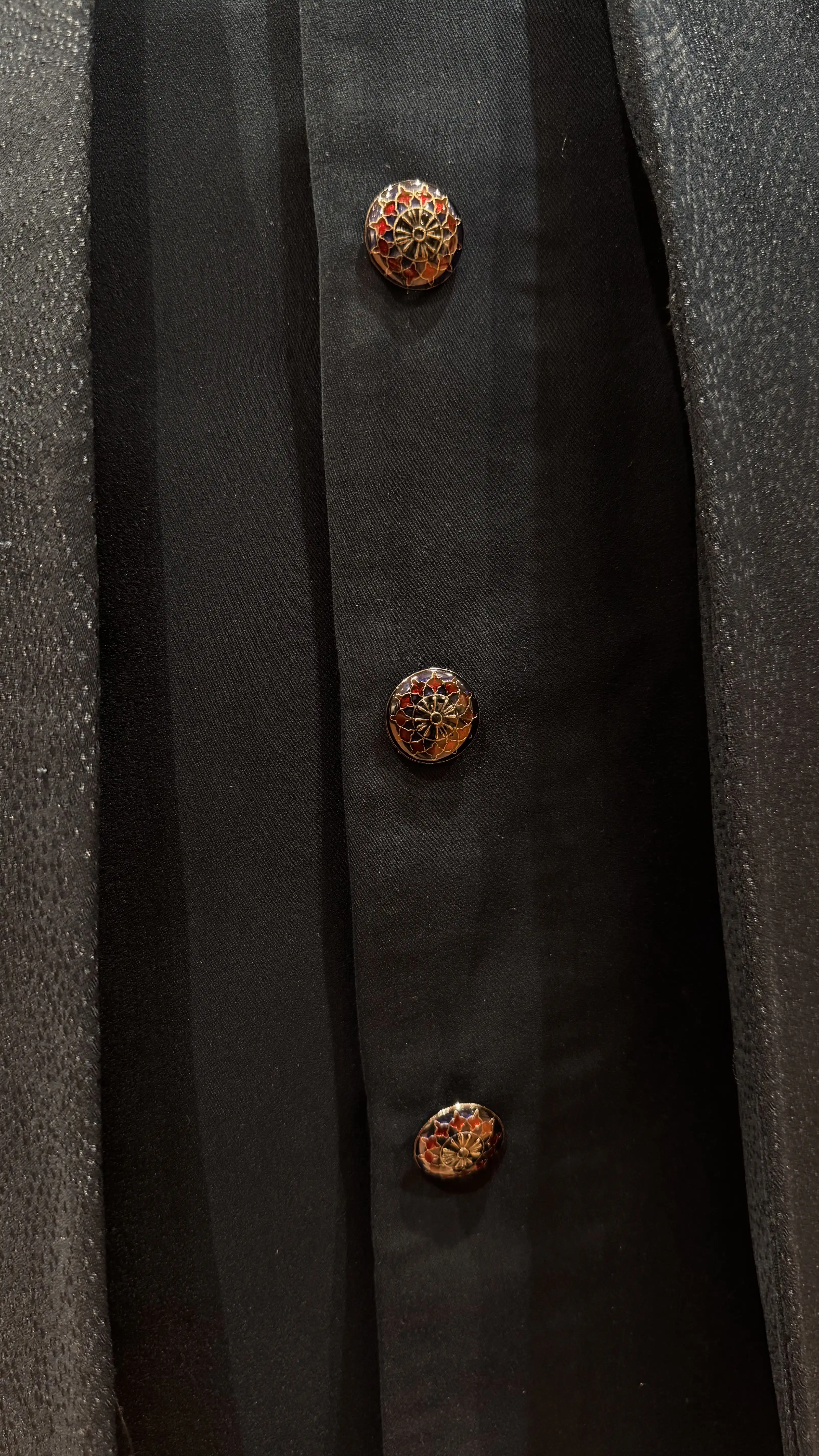 Dark Blue Classic Bandhgala Jacket for Men - Image 3