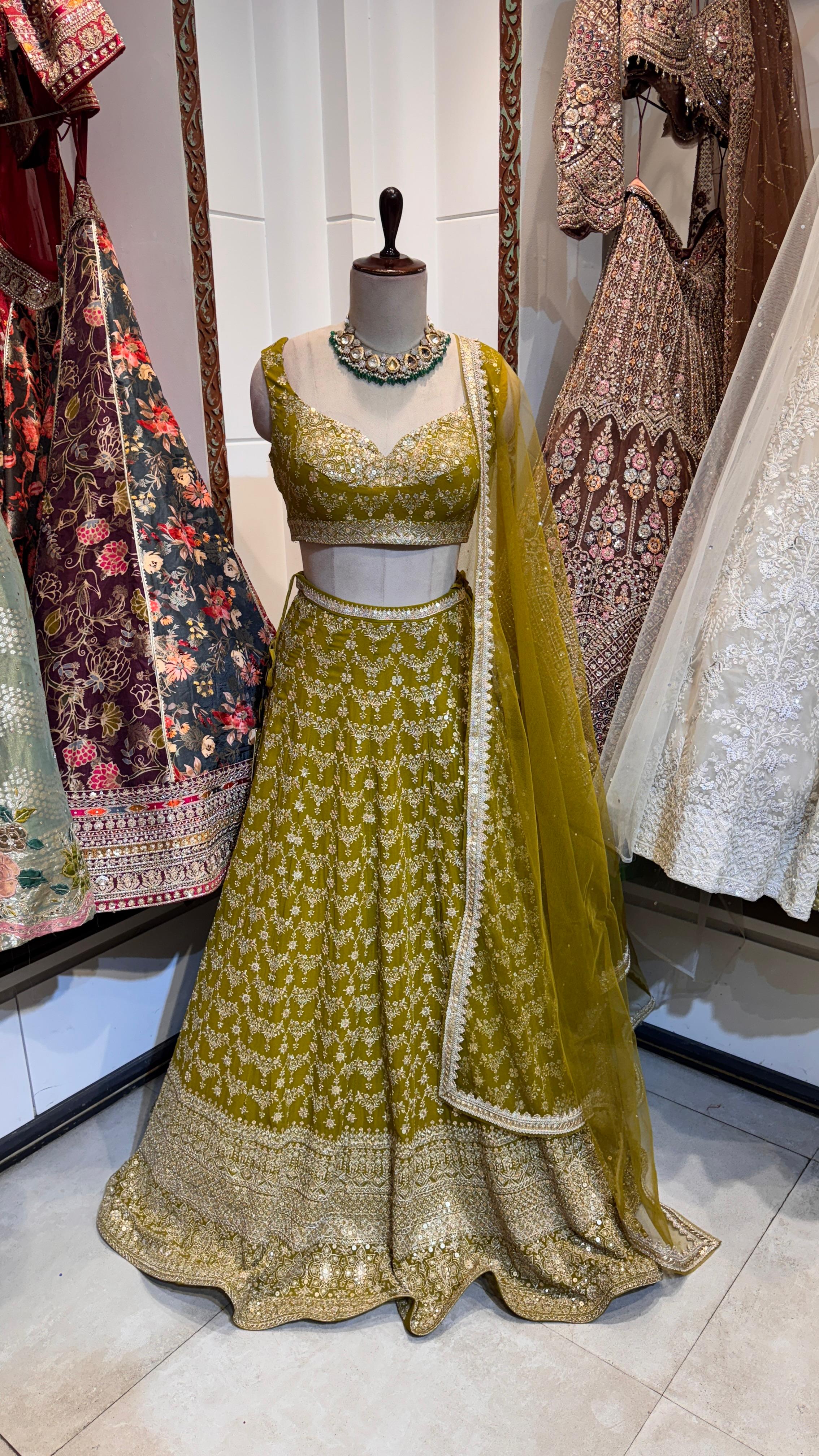 Mehendi Green Lehenga - Image 2