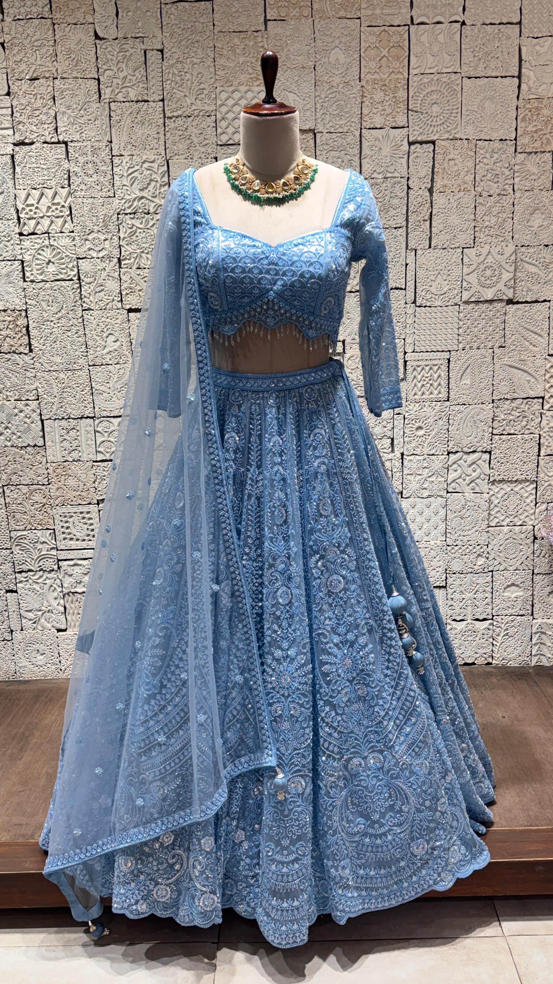 Pastel Blue Lehenga