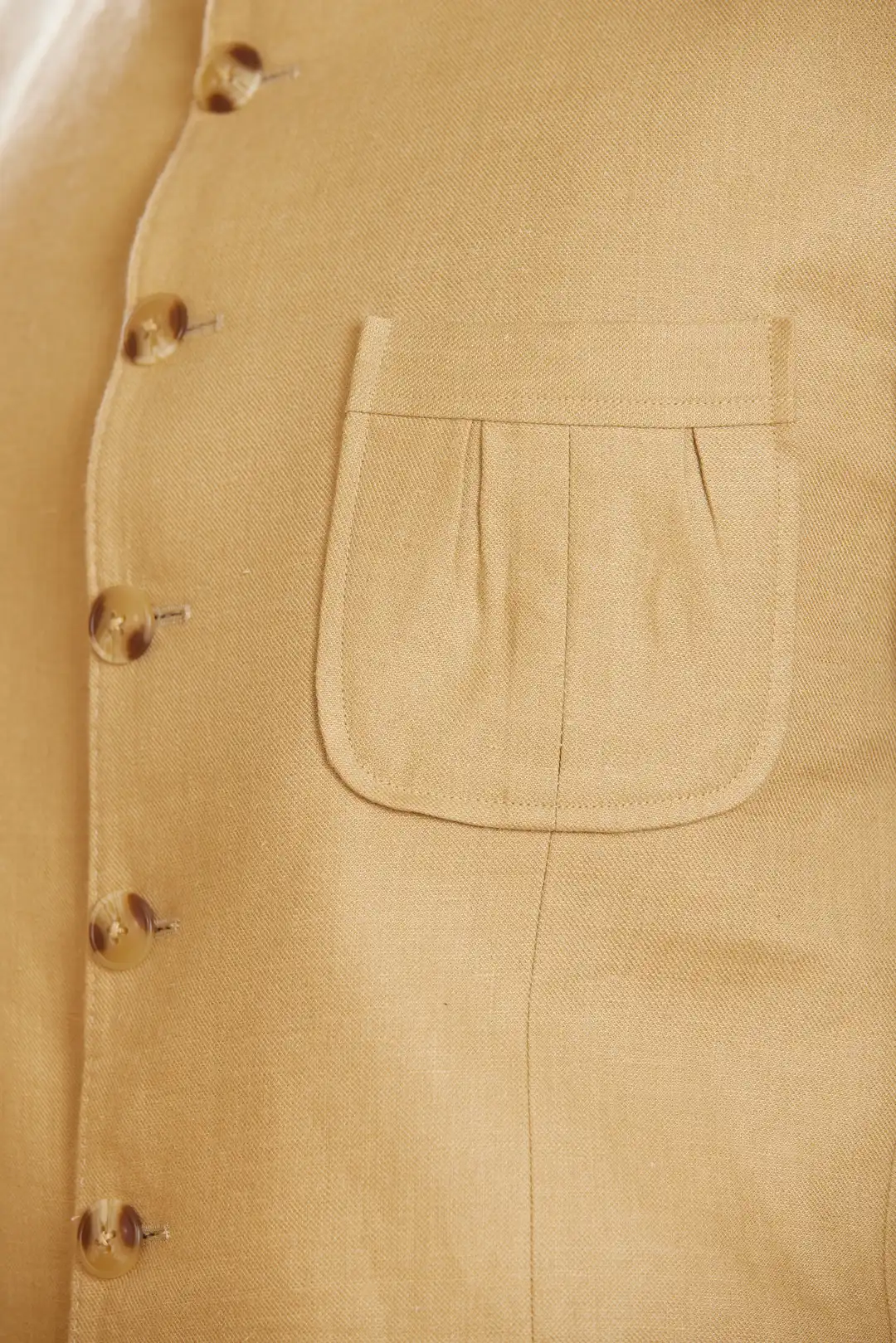 Safari inspired Beige Linen Bandgala - Image 5